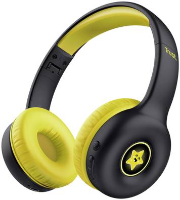 Фото - Наушники накладные беспроводные Trust Nouna Kids, Wireless, Mic, Black (25405)