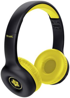 Фото - Наушники накладные беспроводные Trust Nouna Kids, Wireless, Mic, Black (25405)