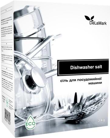 Фото - Соль для посудомоечной машины DeLaMark 3 кг (4820152332257)