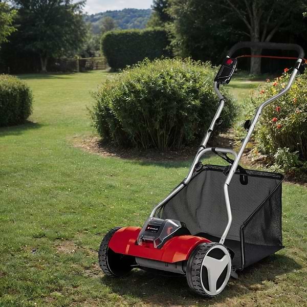 Фото - Газонокосилка аккумуляторная Einhell GE-HM 18/38 Li - Solo (3414200)