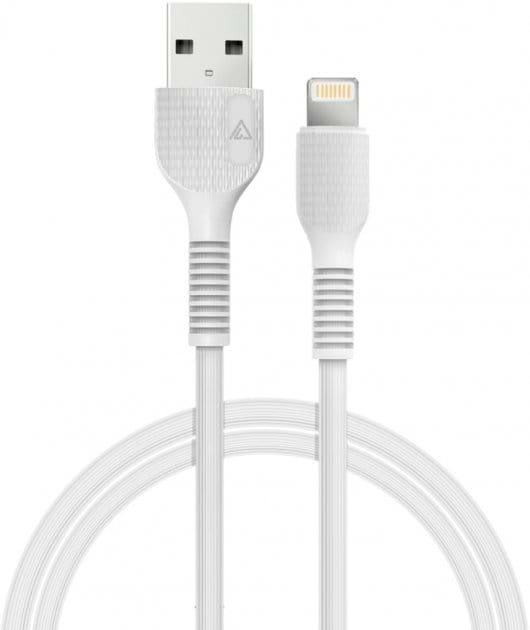 Кабель ACCLAB USB to Lightning 1,2m  White (AL-CBCOLOR-L1WT)