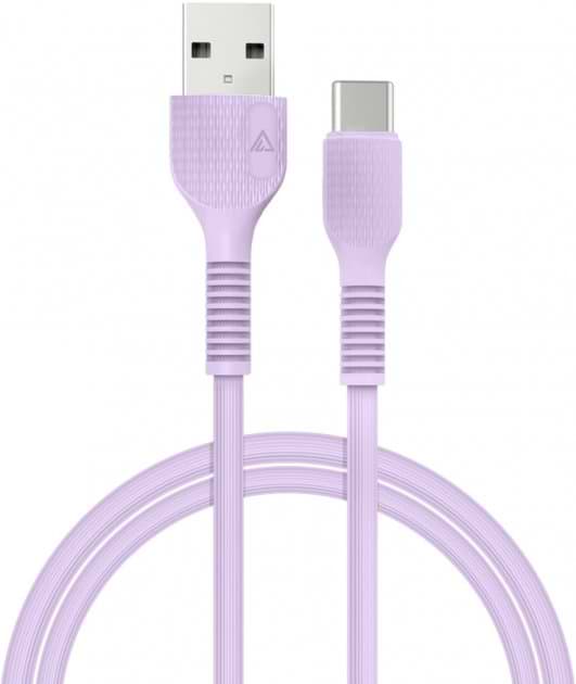 Кабель ACCLAB USB to Type-C 1,2m  Violet (AL-CBCOLOR-T1PP)