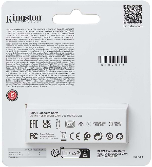 Фото - Флеш USB Kingston DataTraveler Exodia S 256 ГБ Black + Orange (DTXS/256GB)