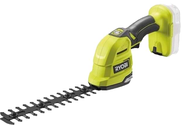 Кущоріз-ножиці акумуляторні Ryobi RY18GSA-0 + насадка-кущоріз 18В ONE+ без АКБ та ЗП
