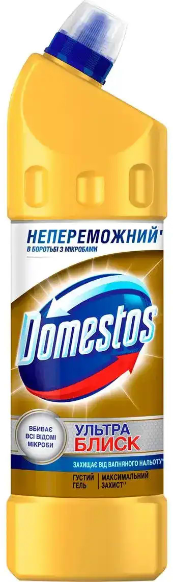 Засіб для чищення унітазу Domestos Ультра блеск 1 л - Фото 1