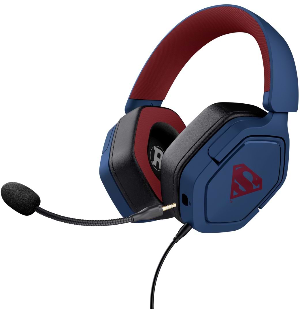 Гарнітура дротова ігрова Trust GXT492SM Carus Superman edition (25739)