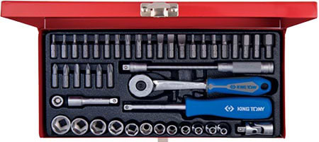 Набір торцевих голівок KING TONY 1/4'' 45 шт. (2575MR)