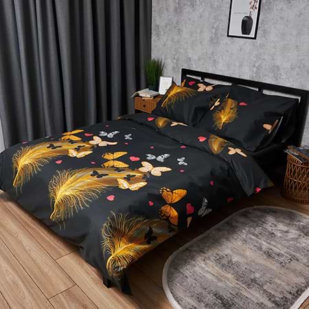 Пододеяльник двуспальный евро Moon&Star Premium Golden Flutter King Size 220x240 см (MS-870000864)