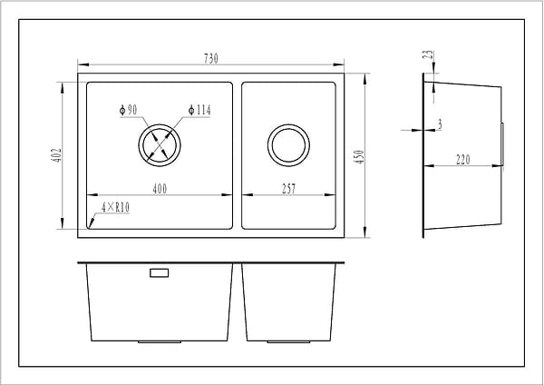 Фото - Мойка кухонная Gunter & Hauer Oder 7322 Black Honey