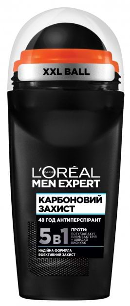 Фото - Дезодорант шариковый L'Oreal Paris Men Expert Карбоновая защита 50 мл (3600523594061)