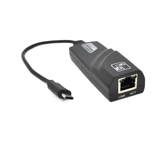 Переходник USB Type-C - RJ-45 Voltronic ype-C- Rj-45 Gigabit Black (25849)