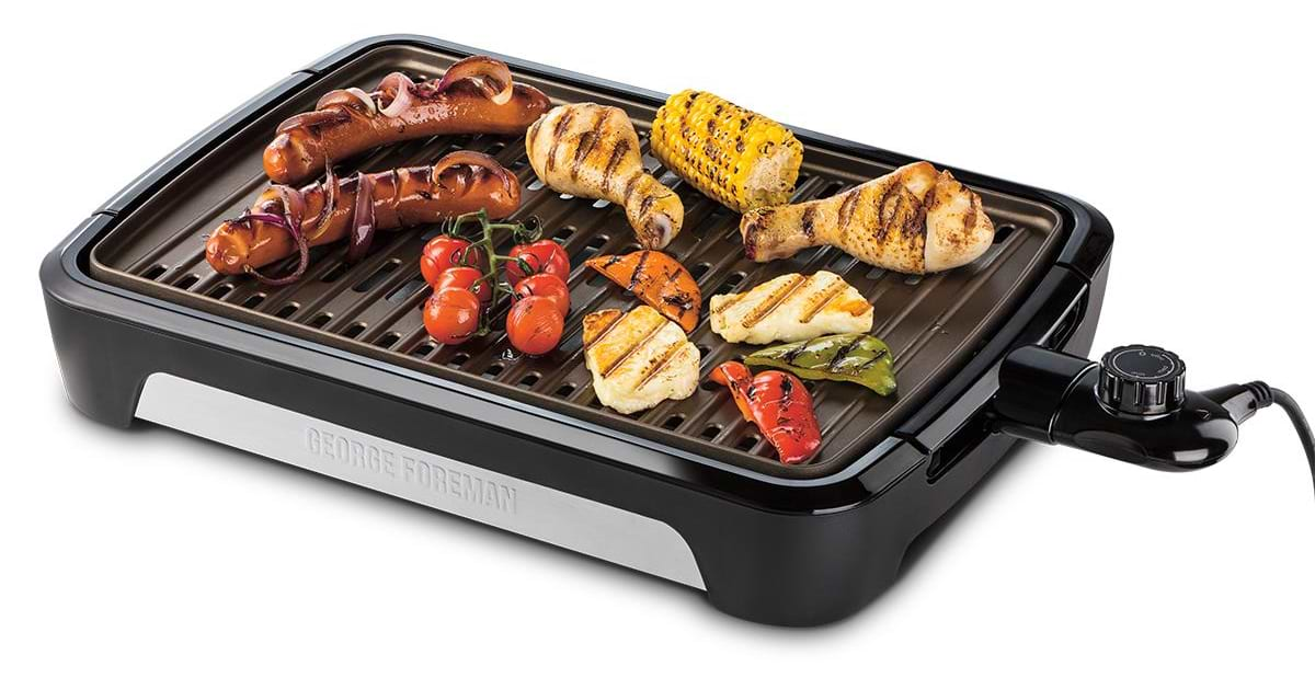 Гриль-барбекю электрический George Foreman 25850-56 Smokeless BBQ Grill