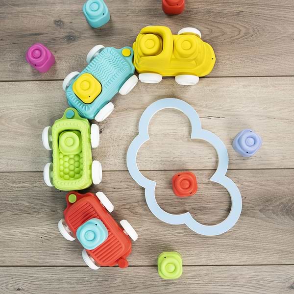 Фото - Базовий ігровий транспорт для малюка Clementoni з конструктором Sensory Train серія Soft Clemmy (17424)