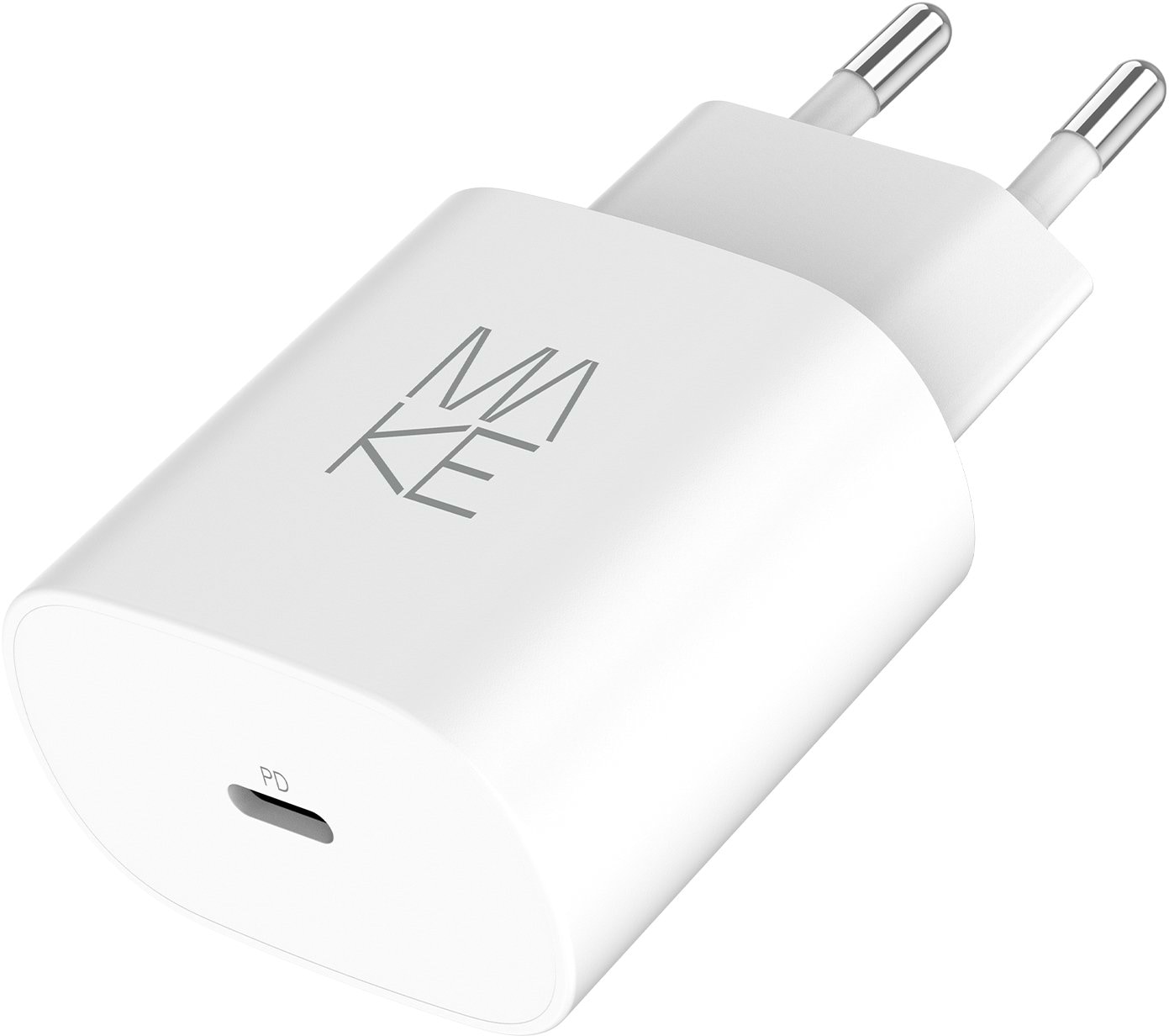 Сетевое зарядное устройство MAKE 25W GaN PD White (MCW-2511WH)