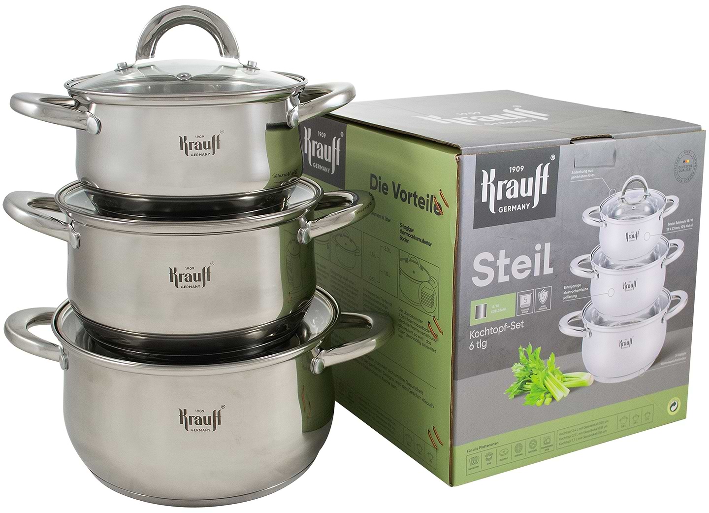 Уценка - Набор посуды Krauff 26-238-078 6 пр.