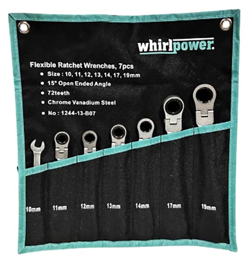 Ключ-трiскачка Whirlpower 10-19 мм 7 шт. (1244-11-B07)