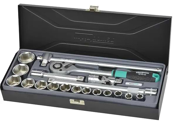 Фото - Набір торцевих голівок Whirlpower 1/2" 19 шт. 10-32 мм (1614-SK13S)