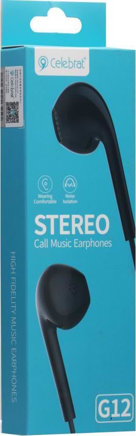 Фото - Навушники вкладиші дротові Celebrat G12 Black