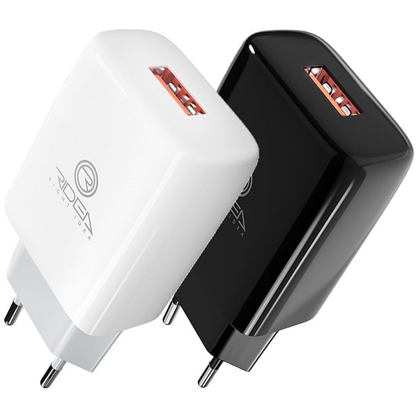 Фото - Сетевое зарядное устройство Ridea Element 2.1 A White (RW-11011)