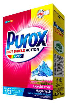 Пральний порошок Purox Color 420 г (4260418933352) - Фото 1