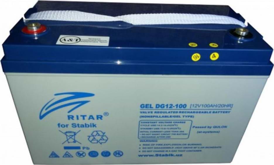 Аккумулятор для ИБП Ritar GEL 12V 100AH (DG12-100)