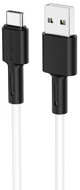 Кабель синхронізації даних BOROFONE BX31 USB to Type-C 3A, 1m White (6931474710406)