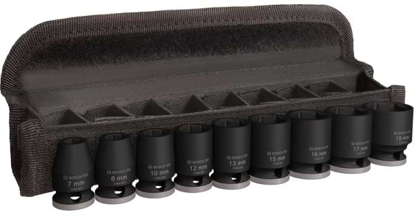 Набор торцевых головок Bosch Professional Standart 9 шт. 3/8" 30 мм (2.608.003.036)