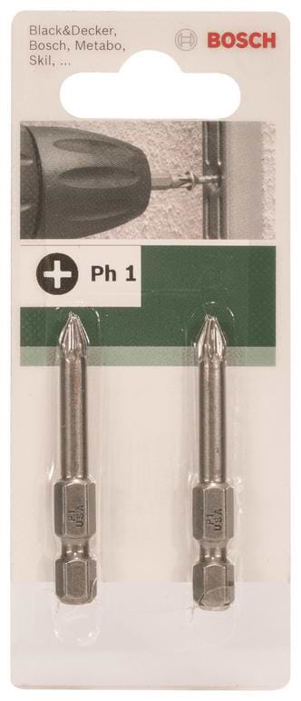 Біта для викрутки Bosch PH 1 XH 49 мм 2 шт. (2.609.255.919)