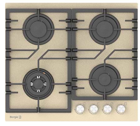 Уцінка - Варильна поверхня газова Borgio D 6392-19 Ivory Glass