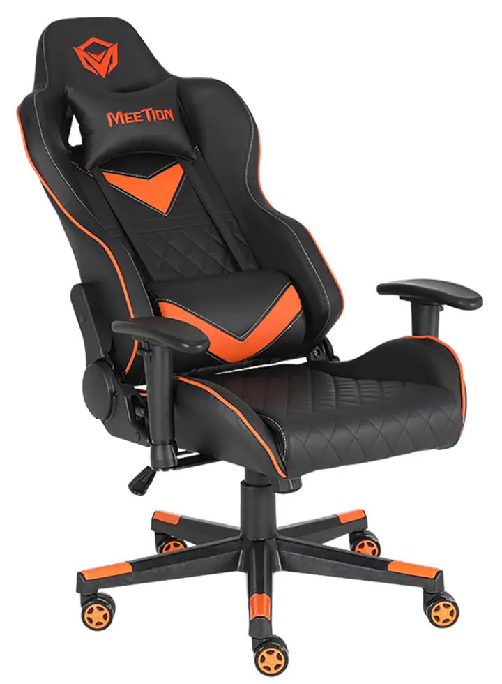 Фото - Кресло для геймеров Meetion CHR14 BLACK/ORANGE (MT-CHR14-A)
