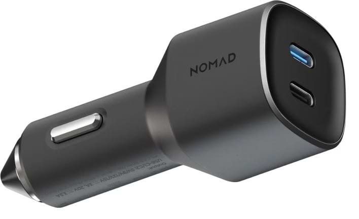 Автомобильное зарядное устройство Nomad Dual Port USB-C 70W Car Charger Black (NM01895985)