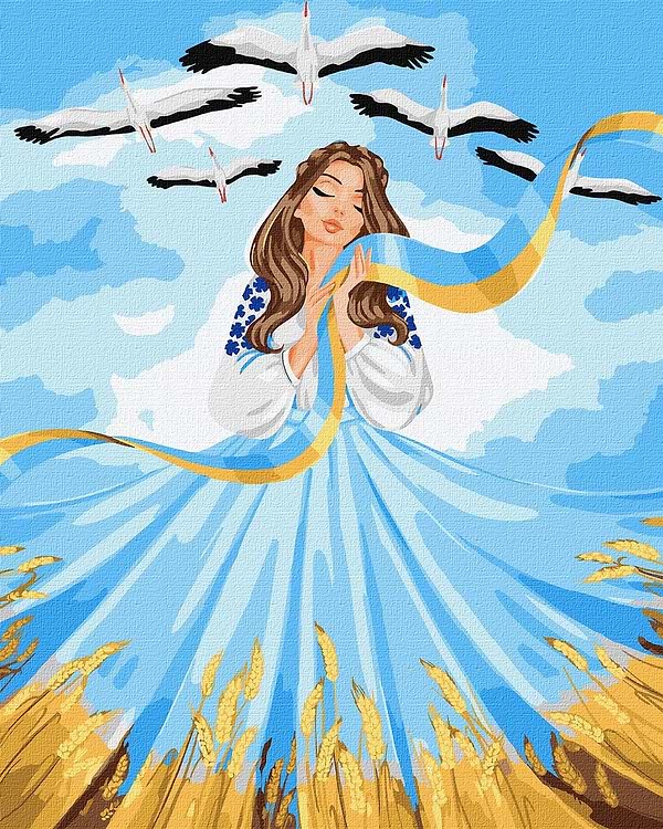 Фото - Картина по номерам Ideyka "Все будет Украина" 40х50см (KHO2613)