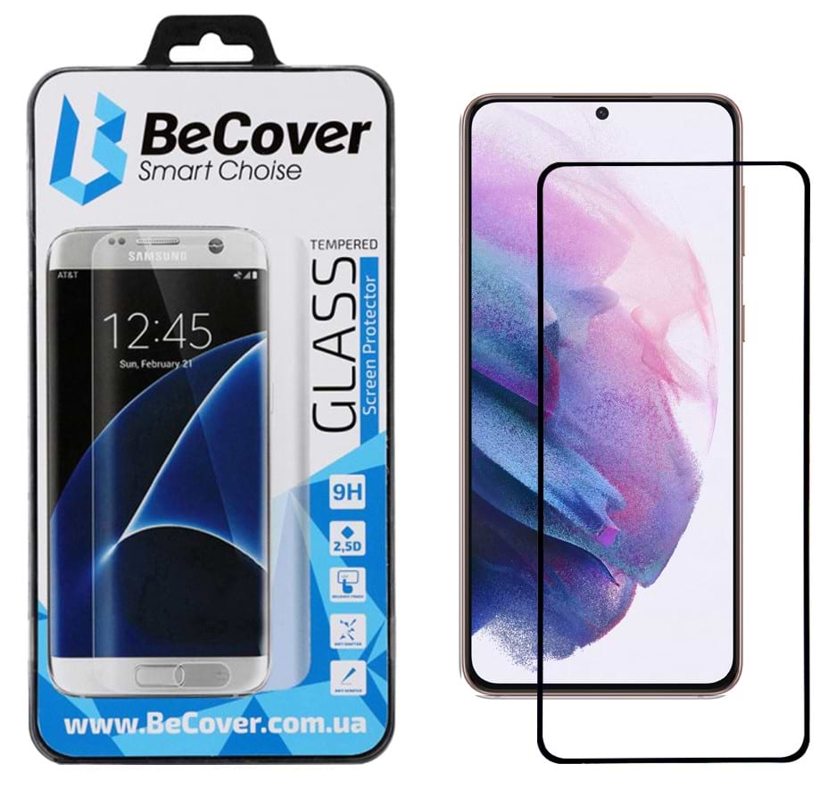 Захисне скло для смартфону BeCover Samsung Galaxy S21+ SM-G996 Black (705916)