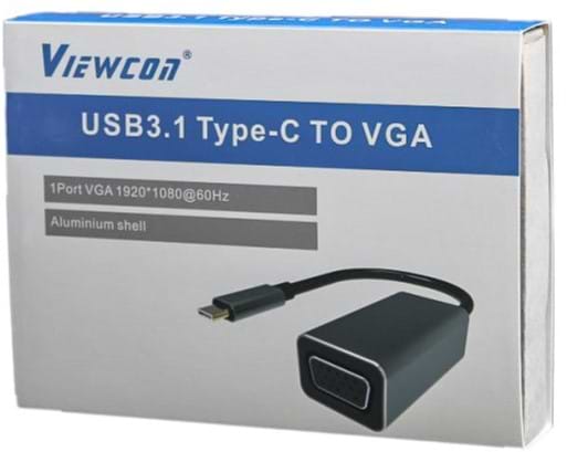 Фото - Переходник Viewcon USB-C на VGA (TE388)