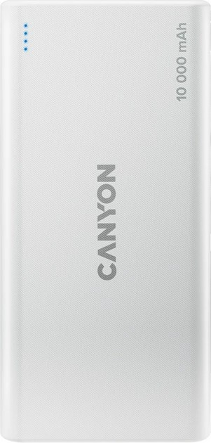 Батарея мобильная Canyon 10000mAh White (CNE-CPB1008W) - Фото 1