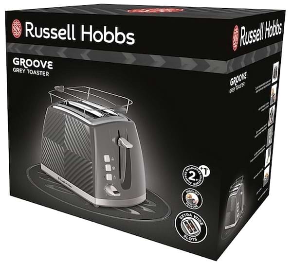 Фото - Тостер Russell Hobbs 26392-56 Groove Gray