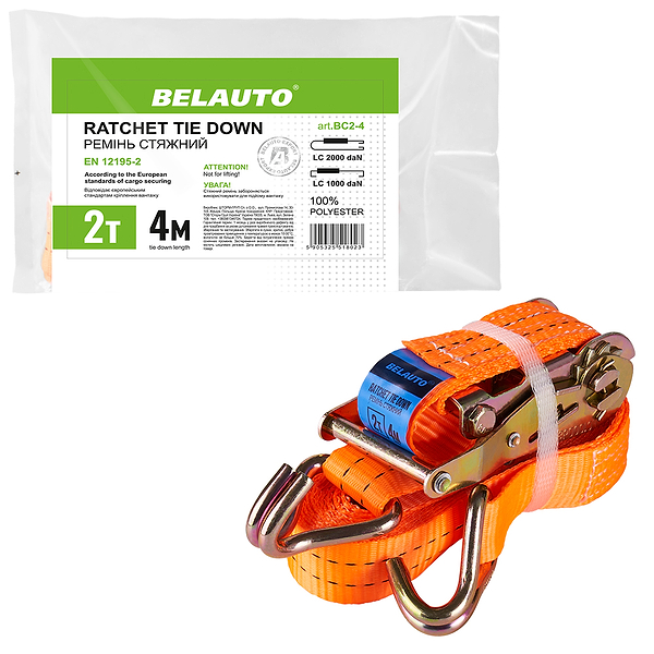 Фото - Стяжний ремінь BelAuto 2 т 4 м (BC2-4)