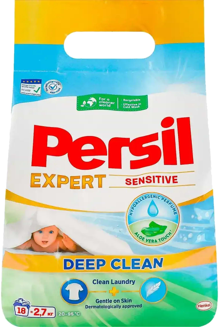 Пральний порошок Persil авт. Сенсітів 2,7 кг, 18 циклів - Фото 1