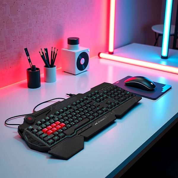 Фото - Клавиатура проводная игровая Bloody B318  (Black)