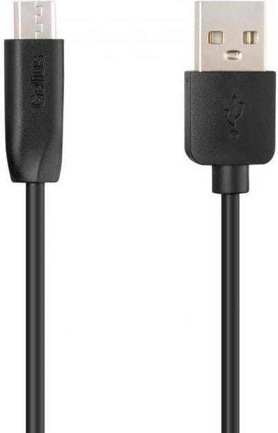 Кабель синхронізації даних Gelius One GP-UC115 MicroUSB Black 1m (85159)