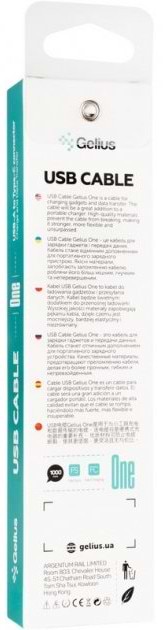 Фото - Кабель синхронізації даних Gelius One GP-UC119 Type-C Black 1m (85165)