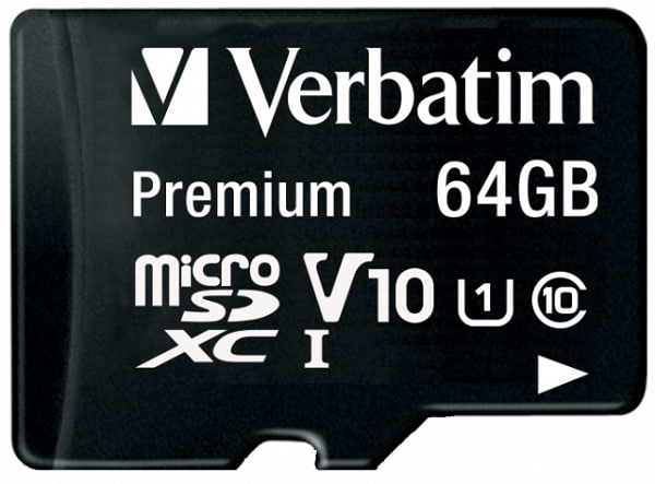 Фото - Карта памяти Verbatim microSDXC 64Gb Class 10 w/SD adapter (44084)