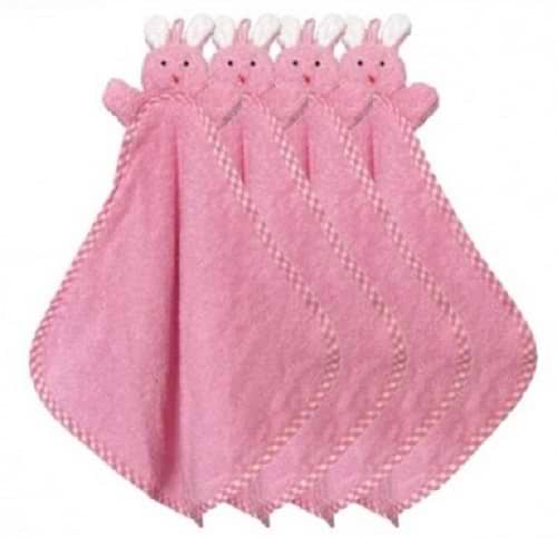 Фото - Набір рушників Zastelli махрових Зайченя для кухні 34х50 см 4 шт. Рожеві (21086)