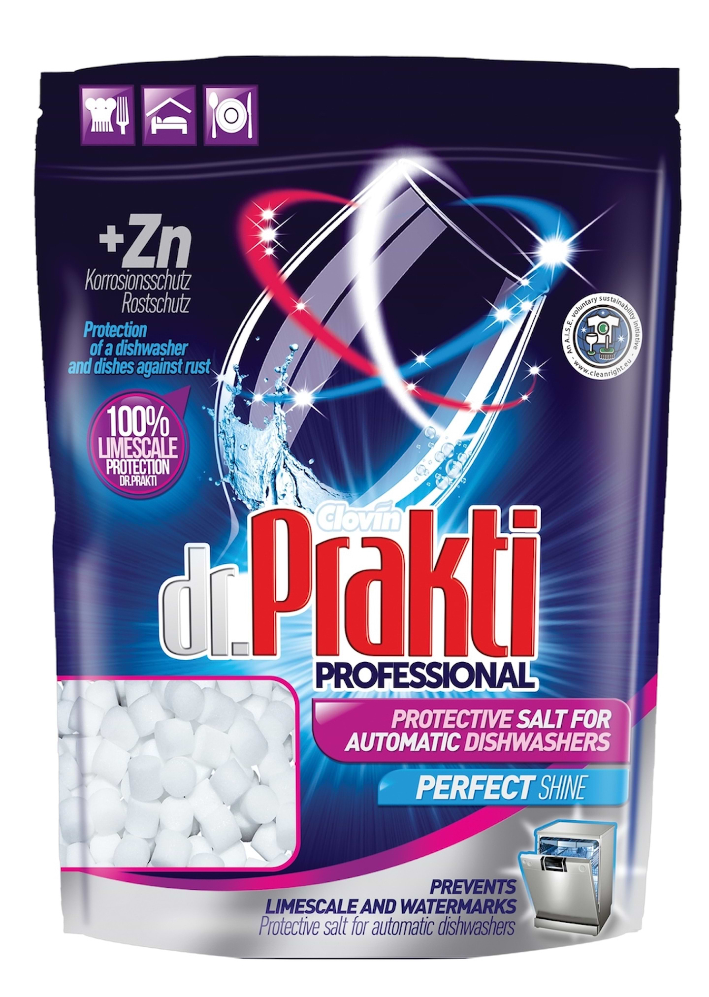 Купити Сіль для посудомийної машини DR. PRAKTI мини-таблетки 1,5 кг - Фото 1 Сіль для посудомийної машини DR. PRAKTI мини-таблетки 1,5 кг - Фото 1