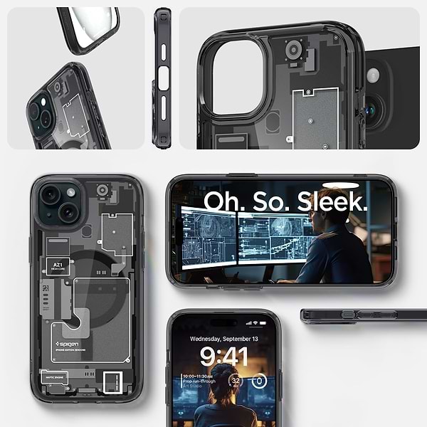 Фото - Чехол для смартфона Spigen for Apple iPhone 15 Plus Ultra Hybrid MagFit, Zero One (ACS06664)