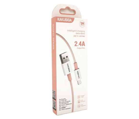 Фото - Кабель синхронизации данных iKaku KSC-723 GAOFEI for iPhone 1 м Pink (KSC-723-P-L)