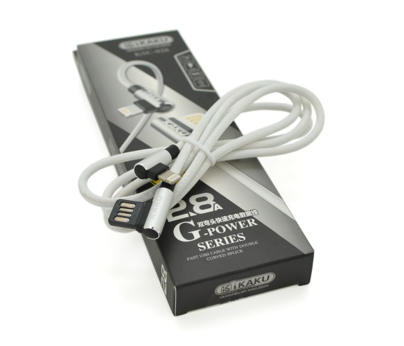 Кабель iKaku KSC-028 JINDIAN for iPhone 1 м Silver (KSC-028-S-L)