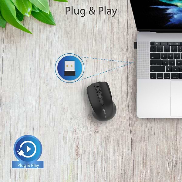 Фото - Миша бездротова Promate Clix-8 Black