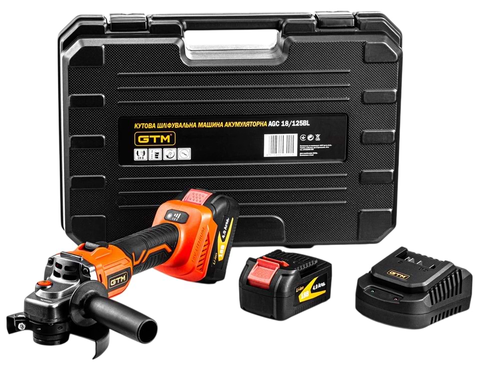 Болгарка GTM AGC18/125BL