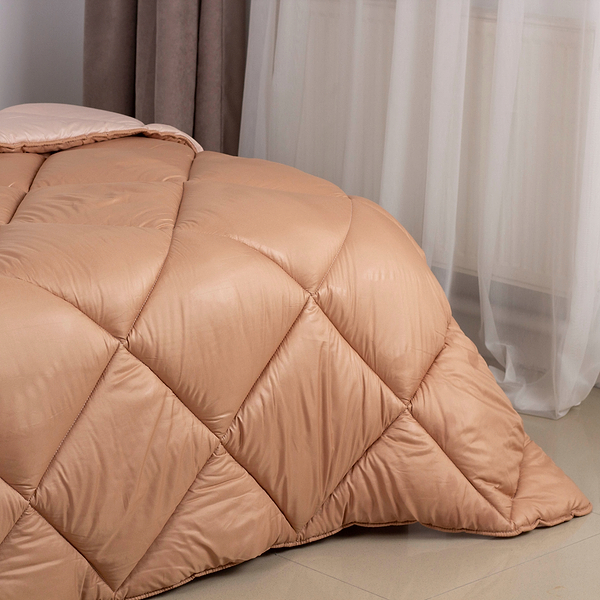 Фото - Одеяло всесезонное двуспальное евро ТЕП 200х220 см Кофейный (1-00154_27925)